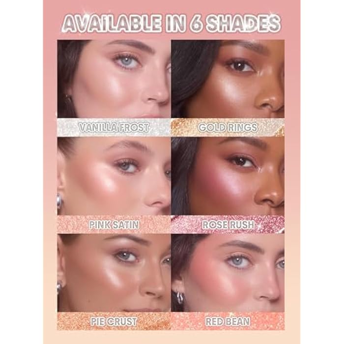 Highlighter Makeup Stick, Cream Glow Shimmer for a Radiant Finish, Easy to Blend & Long-Lasting Highlight Make Up for Face Eyes Lips (CLOW VELI) - Image 3